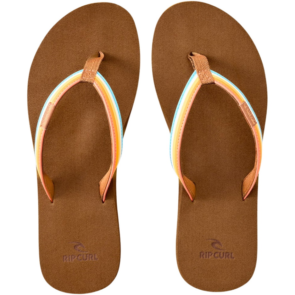 2026 Rip Curl Womens Freedom Bloom Open Toe Flip Flops 183WOT - Multicolor